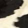 vidaXL Genuine Cowhide Black, White 150x170cm