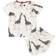 Chelsea Peers NYC Kid's Organic Cotton Giraffe Print Short Pyjama Set - Cream