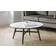 Julian Bowen Firenze White /Black Coffee Table 90x90cm