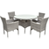 Malay Madrid Patio Dining Set, 1 Table incl. 4 Chairs