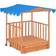 Freeport Park Wood Square Sandbox with Cover