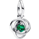 Pandora May Royal Eternity Circle Dangle Charm - Silver/Green/Transparent