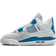 Nike Air Jordan 4 Retro Industrial Blue GS - Off White/Neutral Grey/Military Blue