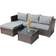 Birchtree B203-016 Outdoor Lounge Set, 1 Table incl. 3 Sofas