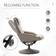 Homcom Adjustable Grey Armchair 98cm 2pcs