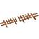 OutSunny Fixed Picket Fence for Lawn Edging 12-pack 60x34cm