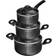 Stoneline - Cookware Set with lid 6 Parts