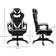 Vinsetto Racing Gaming Chair with Footrest -White/Black