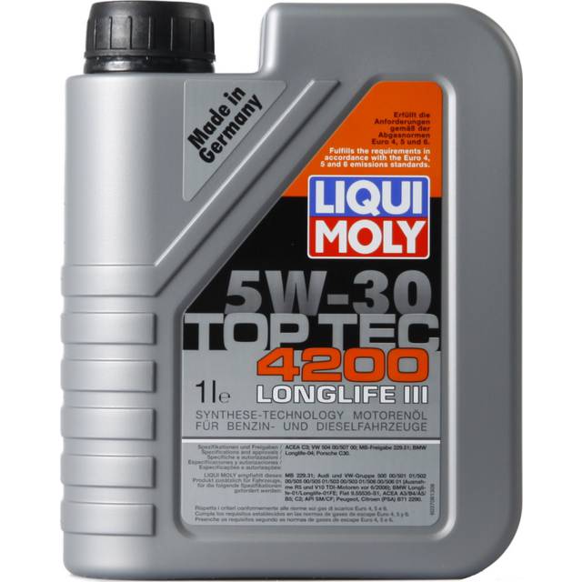 x7 LITER KIT Liqui Moly TOP TEC 4200 5W-30 Synthetic Engine Motor Oil for  Acura