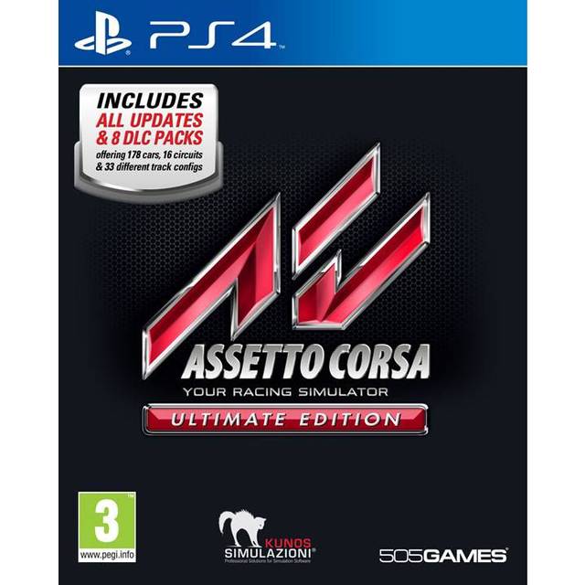 Assetto Corsa Ultimate Edition PS4 All updates 8 DLCs Brand New Factory  Sealed