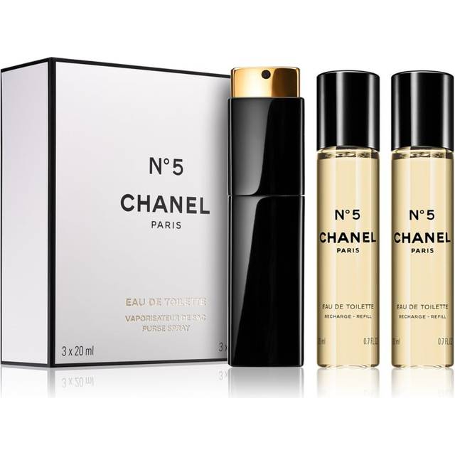 Chanel No.5 Eau De Toilette Purse Spray And 2 Refills (Limited Edition)  3x20ml/0.7oz