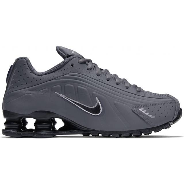 Nike Shox R4 GS - Dark Grey/Metallic Silver/Black • Compare prices now