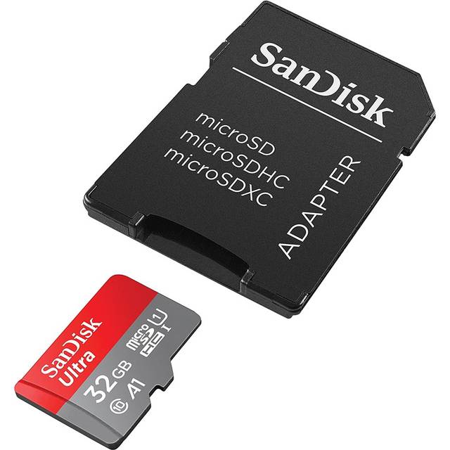 SanDisk Ultra 32GB Micro SD Card 120MB/s with Adapter, SDHC Class 10 UHS-I  Memory Card - SDSQUNC-032G-ZN3MN