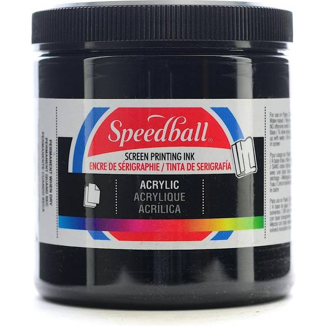 Speedball Acrylic Screen Printing Ink, 8-Ounce, Black