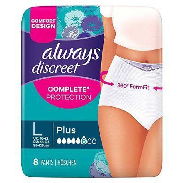 Always Discreet Underwear Incontinence Pants Normal L 10 - Boots