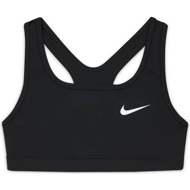 Nike Swoosh Sports Bra - Black/White (DA1030-010) • Price »