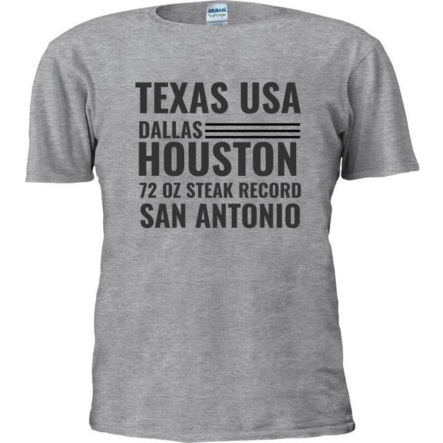 Gildan Texas T-shirt - Grey • See best prices today