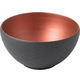 Dishwasher Safe Elegant Dish Maoffrom Premium Porcelain in a Refreshing Combination of Copper and Black Villeroy & Boch 10-4283-1900 Manufacture Rock Glow Bowl