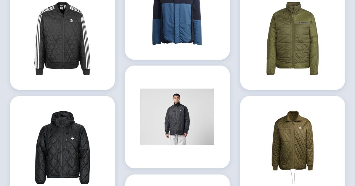 Adidas quilted jacket • Compare at PriceRunner now