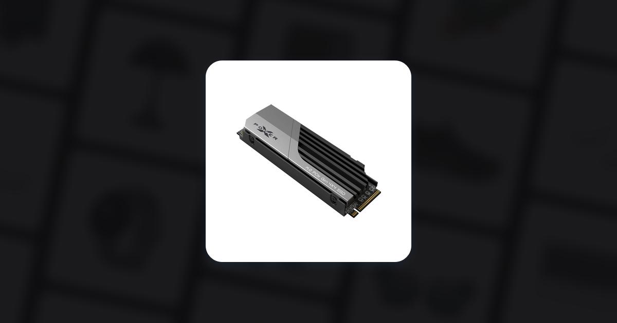 Silicon Power 2TB XS70 Works with Playstation 5, Nvme PCIe Gen4 M