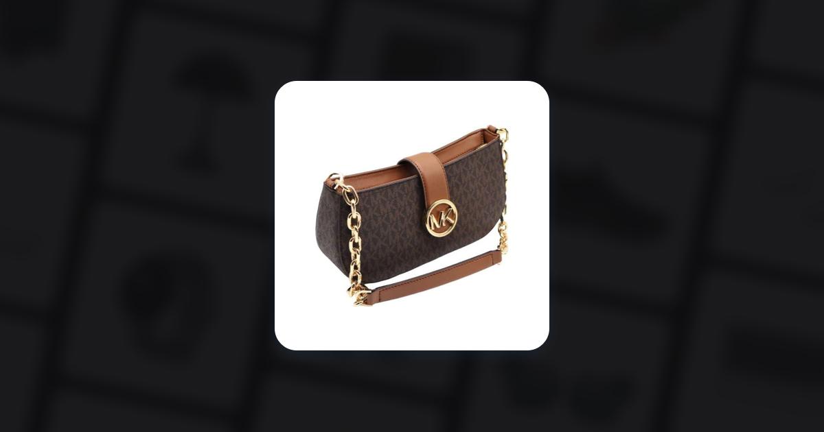 Michael Kors Carmen XS Leather Pouchette Shoulder Bag (Brown) • Price