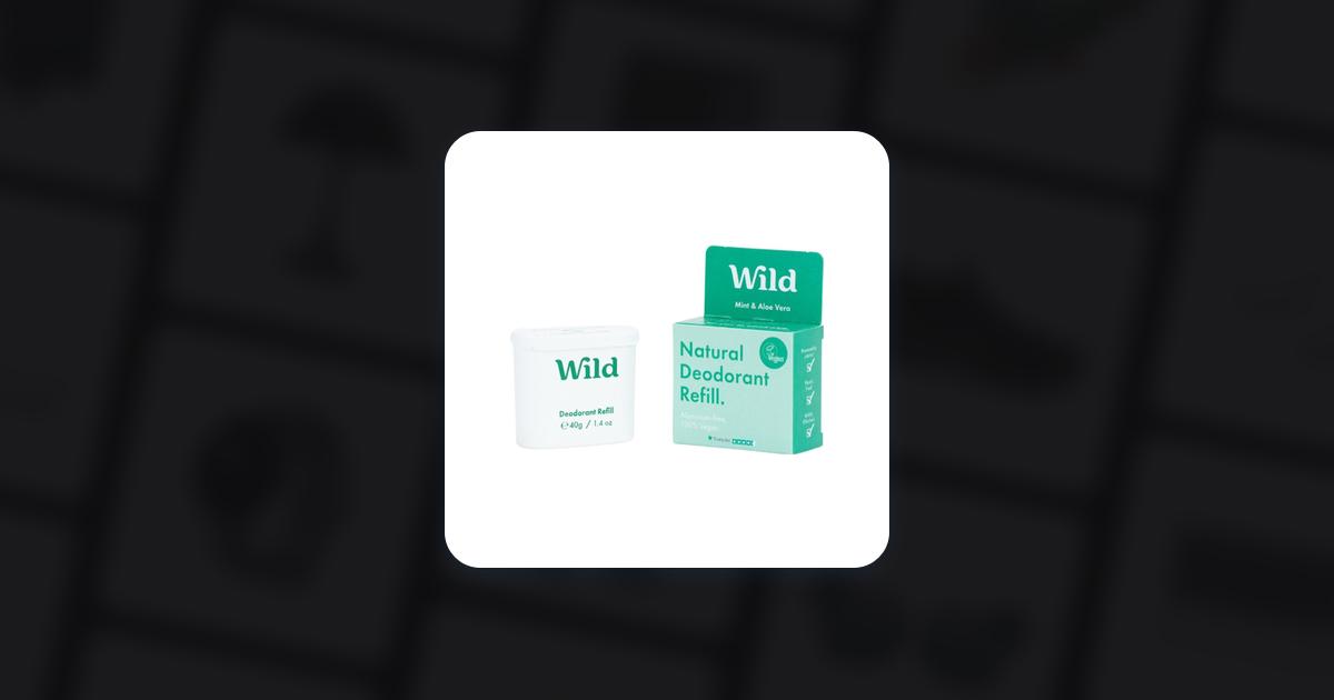 Wild Mint & Aloe Vera Natural Deodorant Refill 40g • Price »