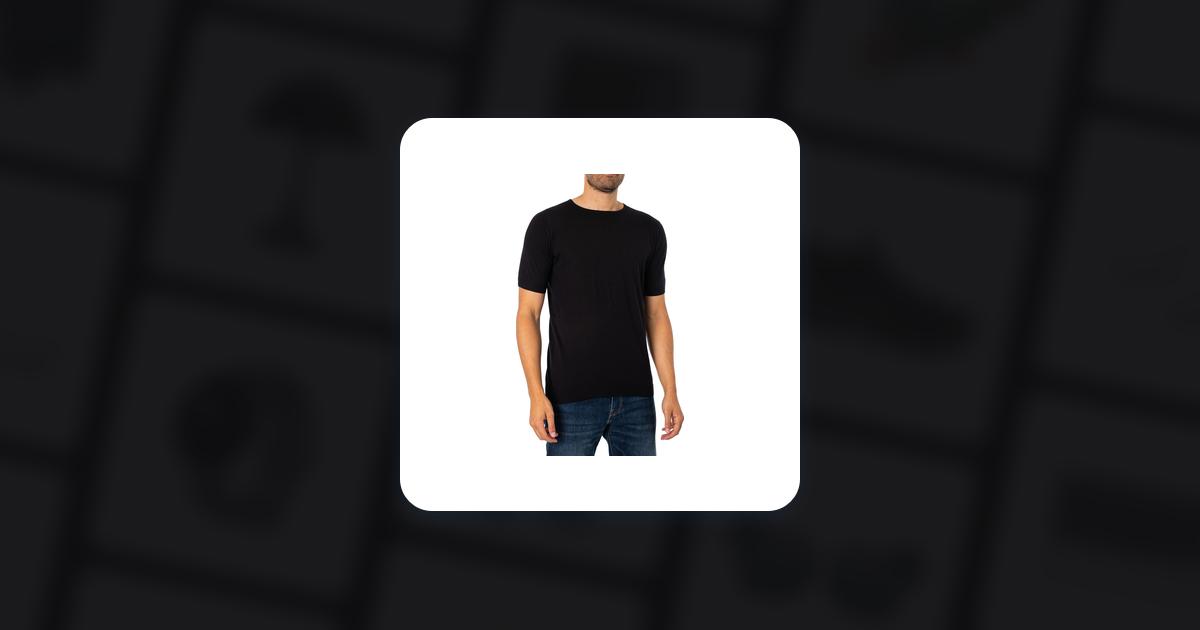 John Smedley Belden T-Shirt Black • See best price